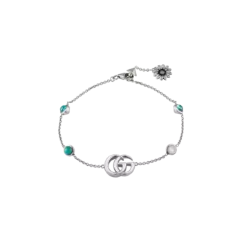 Браслет Gucci GG Marmont с голубым топазом и бирюзой