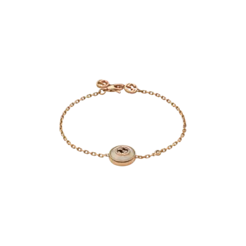 Браслет Gucci Interlocking из розового золота с бриллиантами