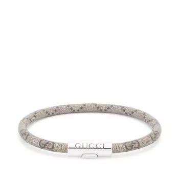 Браслет Gucci Trademark Bracelet, цвет Silver & Beige
