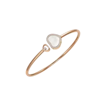 Браслет happy hearts из розового золота с бриллиантами и перламутром 85a074 5300 Chopard
