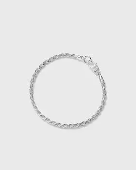 Браслет Hatton Labs Twisted Rope Bracelet M, цвет sterling silver