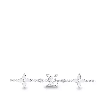 БРАСЛЕТ IDYLLE BLOSSOM MONOGRAM, БЕЛОЕ ЗОЛОТО И БРИЛЛИАНТЫ Louis Vuitton, серебряный