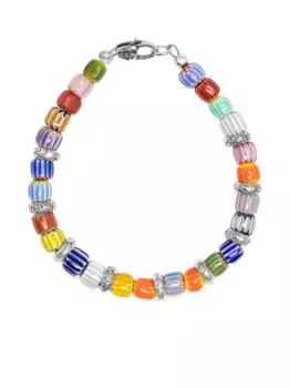 Браслет из бусин Nialaya Jewelry, серебяный