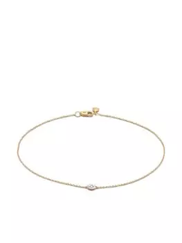 Браслет из переработанного желтого золота с бриллиантами Monica Vinader, золотой