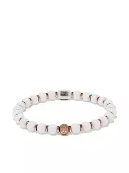 Браслет из розового золота с бриллиантами и белой керамикой ROBERTO DEMEGLIO, розовый