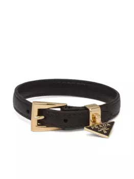 Браслет из сафьяновой кожи Prada, золотой