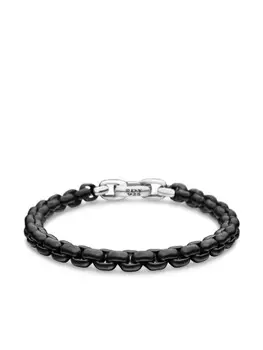 Браслет из стерлингового серебра с цепочкой-коробкой David Yurman, серебряный