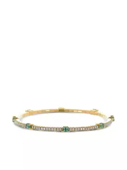 Браслет из желтого золота 18 карат с цаворитами и бриллиантами ROBERTO DEMEGLIO, золотой