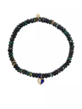 Браслет из желтого золота с бриллиантами Sydney Evan, зеленый