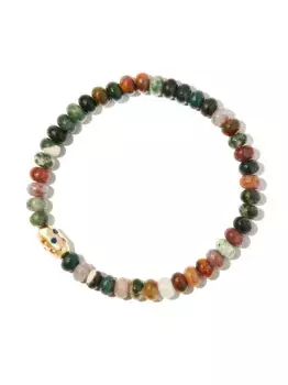 Браслет из желтого золота с бусинами из сапфира LUIS MORAIS, золотой