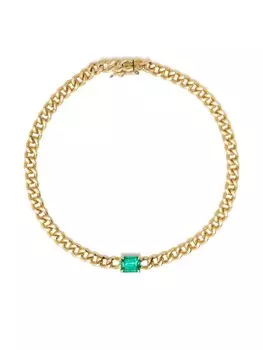 Браслет из желтого золота с изумрудом Anita Ko, золотой