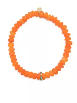 Браслет из желтого золота с опалом Sydney Evan, оранжевый