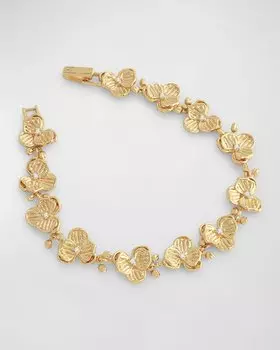 Браслет из звеньев орхидеи Anabel Aram Jewelry, цвет Gold