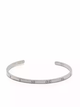 Браслет-кафф Numbers MAISON MARGIELA, серебяный