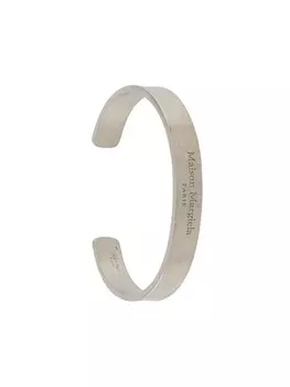 Браслет-кафф с гравировкой Maison Margiela, серебряный