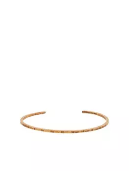 Браслет-кафф с гравировкой Maison Margiela, золотой