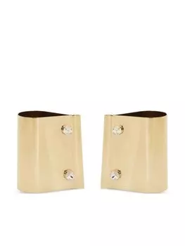 Браслет-кафф с кристаллами Dolce & Gabbana, золотой