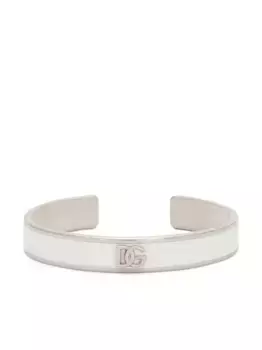 Браслет-кафф с логотипом DOLCE & GABBANA, серебяный