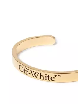 Браслет-кафф с логотипом Off-White, золотой