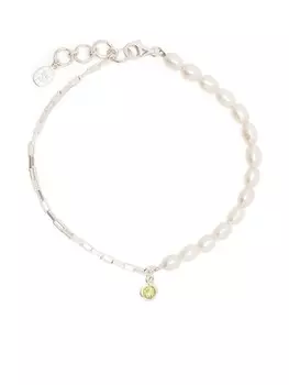 Браслет Luna с жемчугом DOWER AND HALL, серебряный