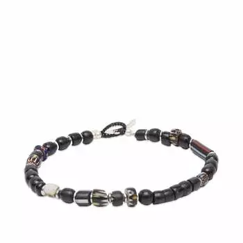 Браслет Mikia Trade Beads Bracelet, цвет Black Chevron