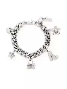 Браслет Mini Icon Charm MARC JACOBS, серебяный