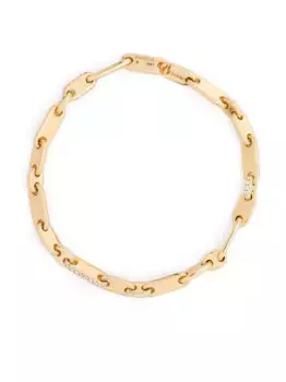 Браслет Monolinka 4MM из желтого золота с бриллиантами MAOR, золотой