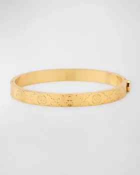 Браслет на петлях с монограммой T, золото Tory Burch, цвет Tory Gold