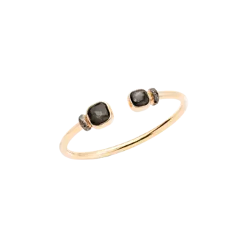 Браслет nude из розового золота с обсидианом и черными бриллиантами Pomellato