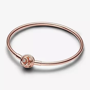 Браслет Pandora Moments Encircled Clasp, розовое золото
