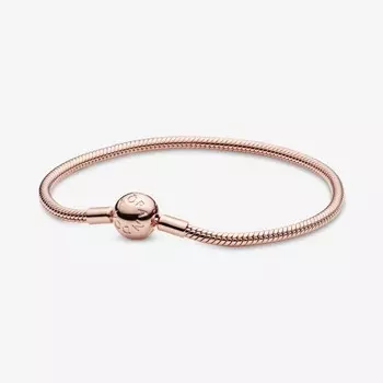 Браслет Pandora Moments Snake Chain, розовое золото