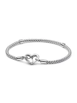 Браслет Pandora Moments Studded Chain Bracelet, стерлинговое серебро