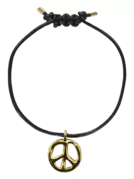 Браслет-подвеска с символом мира AMBUSH, черный