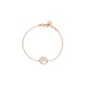 Браслет Pomellato Pom pom dot из розового золота с перламутром и бриллиантами