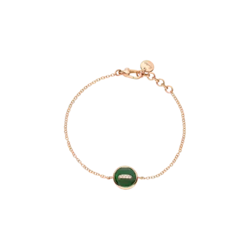 Браслет Pomellato Pom pom dot из золота с малахитом и бриллиантами