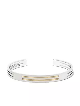 Браслет Ribbon из желтого золота и титана Le Gramme, серебряный