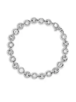 Браслет RockChain из белого золота с бриллиантами Pragnell, серебяный