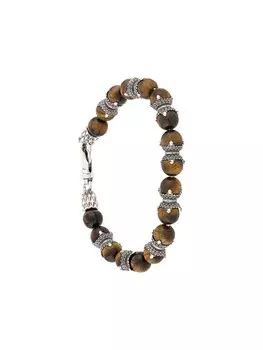 Браслет с бусинами Emanuele Bicocchi, коричневый