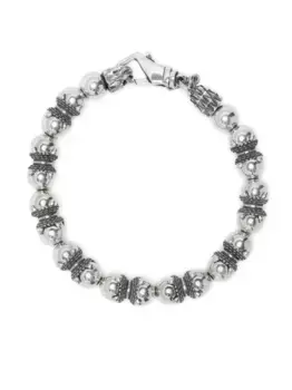 Браслет с бусинами Emanuele Bicocchi, серебяный