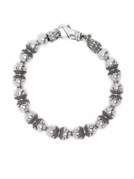 Браслет с бусинами Emanuele Bicocchi, серебряный