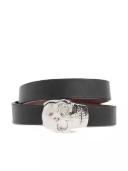 Браслет с декором Skull Alexander McQueen, черный