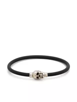 Браслет с декором Skull Alexander McQueen, черный