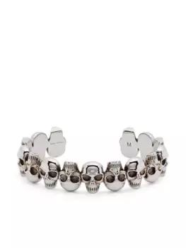 Браслет с декором Skull Alexander McQueen, серебяный