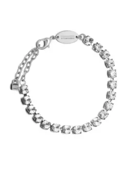 Браслет с гравированным логотипом Dsquared2, серебряный