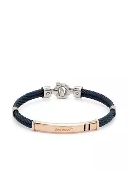 Браслет с гравированным логотипом и бриллиантами Barak, розовый