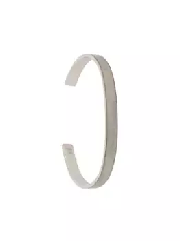 Браслет с гравированным логотипом MAISON MARGIELA, серебяный