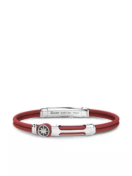 Браслет с гравировкой логотипа Zancan, красный