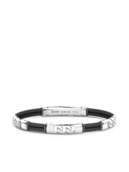 Браслет с гравировкой логотипа Zancan, серебряный