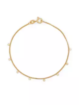 Браслет с коваными подвесками из 18-каратного золота Wouters & Hendrix Gold, золотой