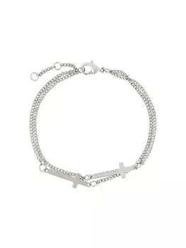 Браслет с крестами Dsquared2, металлик